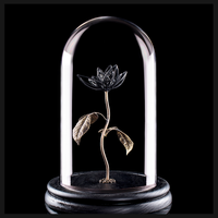 Bone flower in black