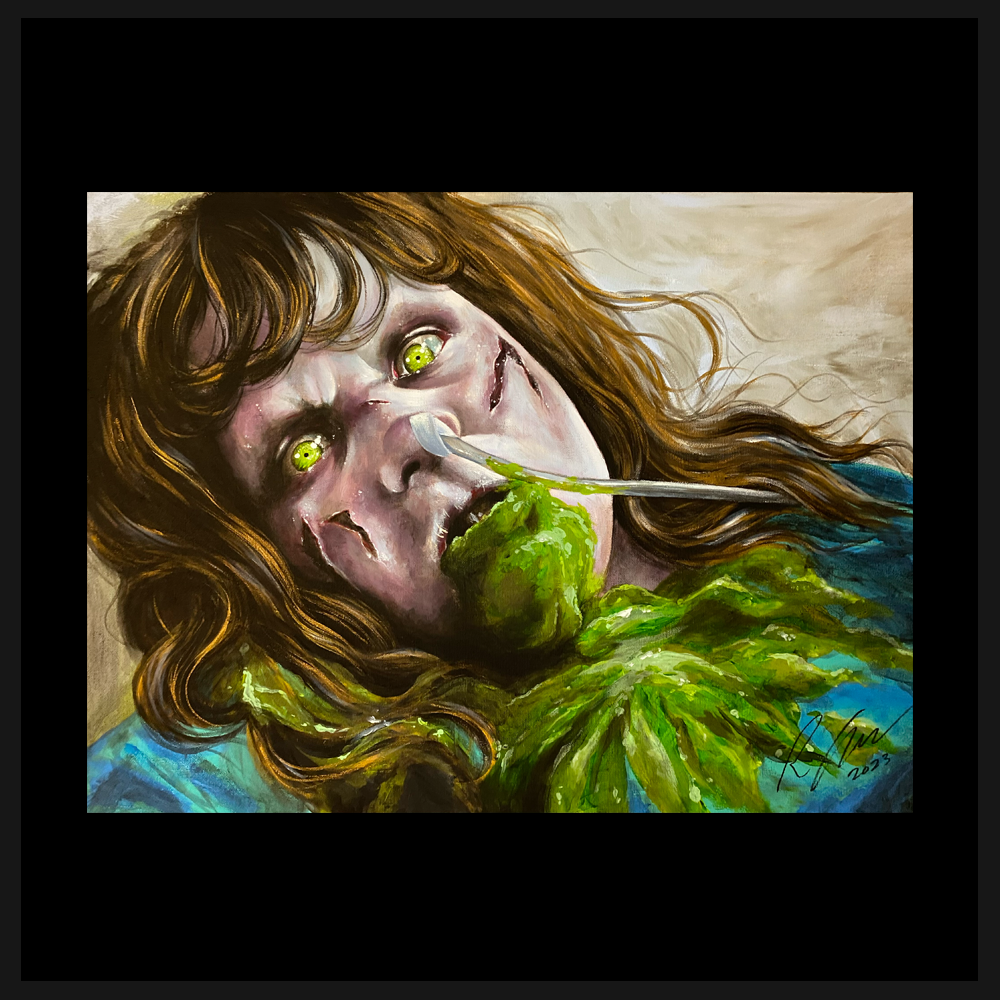 Exorcist A3 print By Rachel Cavalier